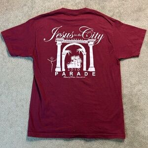 Vintage Jesus T Shirt Size XL Jesus In The City Double Sided Tee